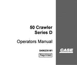 Discover the essential CASE 50 Crawler Series D Operator's Manual, designed to enhance your operational efficiency and ensure optimal performance of your machinery. This comprehensive PDF file serves as a vital resource for operators, providing detailed instructions and insights tailored specifically for the CASE 50 Crawler Series D.