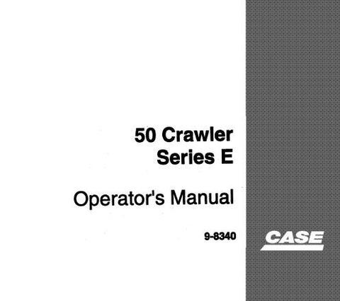 Enhance your operational efficiency with the CASE 50 Crawler Series E Operator's Manual, available in a convenient PDF format. This comprehensive guide is designed to provide you with essential information on the features, functions, and maintenance of your CASE 50 Crawler, ensuring you get the most out of your equipment.