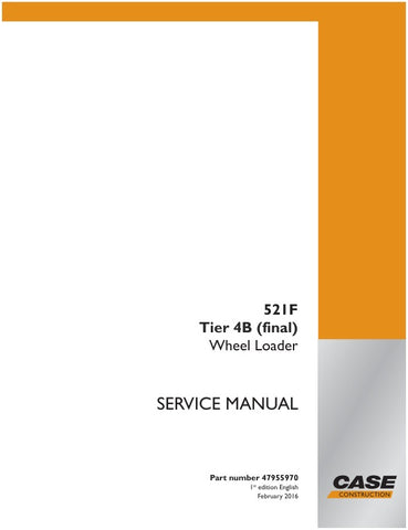 Enhance your maintenance capabilities with the CASE 521F Tier 4B (Final) Wheel Loader Service Manual (PDF File). This comprehensive guide provides detailed insights into the operation, troubleshooting, and repair of your wheel loader, ensuring optimal performance and longevity. With easy-to-follow instructions and clear diagrams, you can confidently tackle any service task, saving time and reducing downtime. Invest in this essential resource to keep your equipment running smoothly and efficiently.