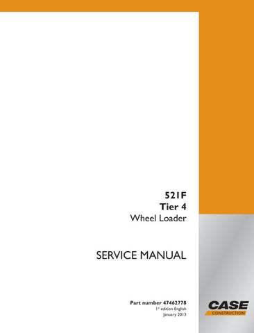 Unlock the full potential of your CASE 521F Tier 4 Wheel Loader with the comprehensive Service Manual (Part Number: 47462778) in PDF format. This essential guide provides detailed insights into maintenance, troubleshooting, and repair procedures, ensuring your equipment operates at peak performance. With easy navigation and clear illustrations, you can quickly find the information you need to keep your loader running smoothly and efficiently. Invest in this invaluable resource today and enhance the longevit