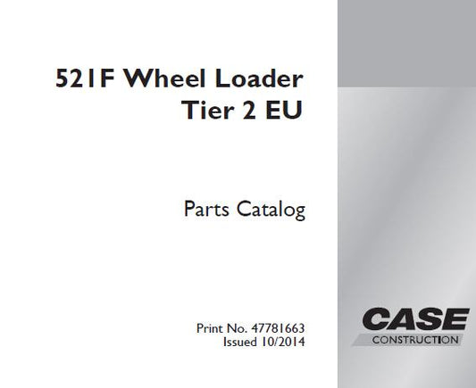 Discover the ultimate resource for maintaining your CASE 521F Wheel Loader with our comprehensive Tier 2 EU Parts Catalog Manual. This PDF file is meticulously designed to provide you with detailed parts information, ensuring you have everything you need for efficient repairs and maintenance.