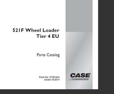 Discover the essential CASE 521F Wheel Loader Tier 4 EU Parts Catalog Manual, designed to streamline your maintenance and repair processes. This comprehensive PDF file provides detailed diagrams and part numbers, ensuring you have the right information at your fingertips to keep your equipment running smoothly.