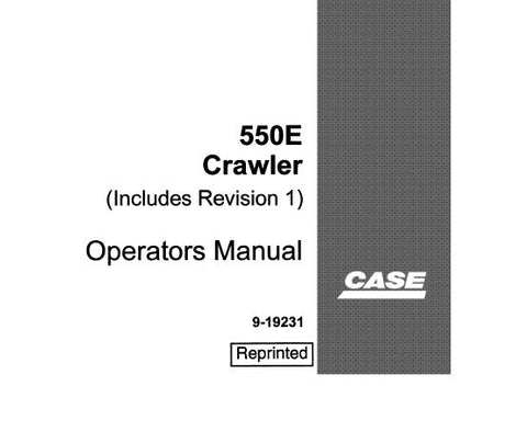 UNLOCK THE FULL POTENTIAL OF YOUR CASE 550E CRAWLER WITH OUR COMPREHENSIVE OPERATOR’S MANUAL IN PDF FORMAT.