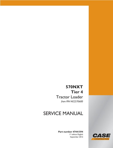 Unlock the full potential of your CASE 570NXT (Tier 4) Tractor Loader with the comprehensive Service Manual (Part No. 47441594) in PDF format. This essential guide provides detailed instructions, schematics, and troubleshooting tips to ensure your equipment operates at peak performance. Whether you're a seasoned technician or a DIY enthusiast, this manual is designed to help you maintain, repair, and optimize your tractor loader efficiently. Invest in your machinery's longevity and reliability today!