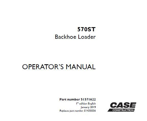 Discover the essential CASE 570ST Backhoe Loader Operator’s Manual, designed to enhance your operational efficiency and safety. This comprehensive PDF file provides detailed instructions, maintenance tips, and troubleshooting guidance tailored specifically for the CASE 570ST model, ensuring you get the most out of your equipment.