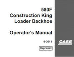 Discover the essential CASE 580F Construction King Loader Backhoe Operator's Manual, available in a convenient PDF format. This comprehensive guide is designed to enhance your operational efficiency and ensure you get the most out of your equipment. With detailed instructions and insights, you'll be equipped to tackle any job with confidence.