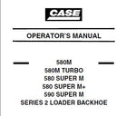 Discover the essential CASE 580M, 580M Super M, 580 Super M+, and 590 Super M Series 2 Loader Backhoes Operator’s Manual in a convenient PDF format. This comprehensive guide is designed to enhance your operational efficiency and ensure you get the most out of your equipment.