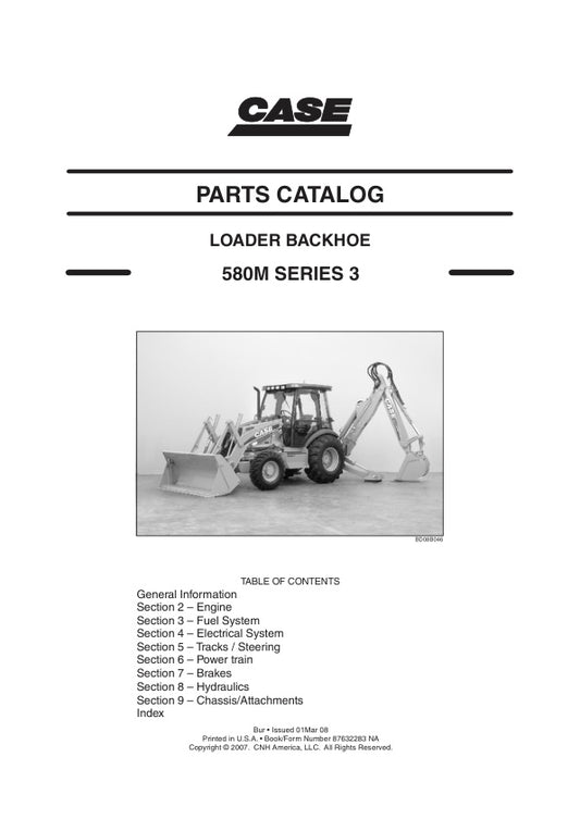Enhance your CASE 580M Series 3 Backhoe Loader's performance with the comprehensive Parts Catalog Manual (Part No. 87632283) available in a convenient PDF format. This essential resource provides detailed diagrams and specifications, ensuring you can easily identify and source the right parts for maintenance and repairs. With this manual at your fingertips, you can keep your equipment running smoothly and efficiently, minimizing downtime and maximizing productivity. Perfect for operators and mechanics alike
