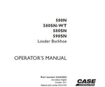 Discover the essential CASE 580N, 580SN-WT, 580SN WT, and 590SN Loader Backhoe Operator’s Manual, now available in a convenient PDF format. This comprehensive guide is designed to enhance your operational efficiency and ensure the safe use of your equipment. With detailed instructions and illustrations, you’ll have all the information you need at your fingertips.
