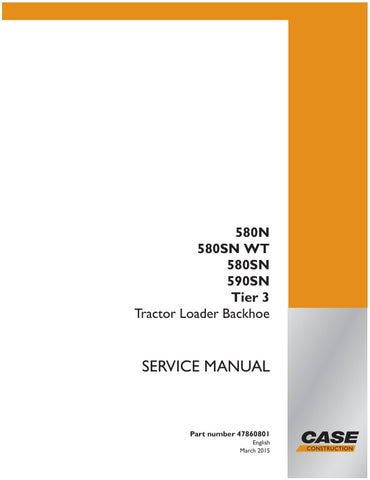 Unlock the full potential of your CASE 580N, 580SN WT, 580SN, and 590SN Tier 3 equipment with the comprehensive Service Manual (Part No. 47860801) in PDF format. This essential resource provides detailed maintenance procedures, troubleshooting tips, and technical specifications to ensure your machinery operates at peak performance. With easy navigation and clear illustrations, this manual is designed for both seasoned professionals and newcomers alike, making it an invaluable tool for efficient repairs and 