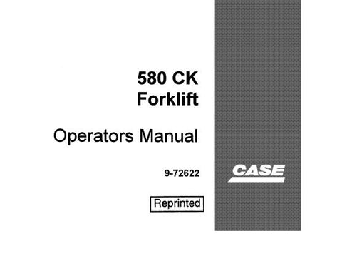 ENHANCE YOUR OPERATIONAL EFFICIENCY WITH THE CASE 580 CK FORKLIFT OPERATORS MANUAL, AVAILABLE IN A CONVENIENT PDF FORMAT. 