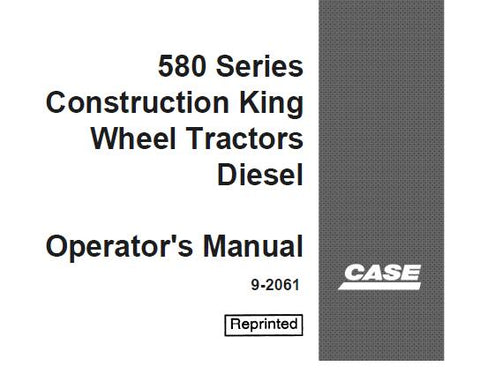 Discover the essential CASE 580 Series Construction King Wheel Tractors Diesel Operator's Manual, now available in a convenient PDF format. This comprehensive guide is designed to enhance your operational efficiency and ensure you get the most out of your equipment. With detailed instructions and insights, you can confidently navigate the features and functions of your tractor.