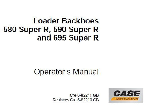 Discover the ultimate resource for your CASE 580 SUPER R, 590 SUPER R, and 695 SUPER R Loader Backhoes with our comprehensive Operator’s Manual in PDF format. This essential guide is designed to enhance your operational efficiency and ensure you get the most out of your equipment.
