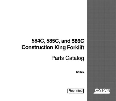 Discover the ultimate resource for your CASE 584C, 585C, and 586C Construction King Forklifts with our comprehensive Parts Catalog Manual. This PDF file is meticulously designed to provide you with detailed diagrams and specifications, ensuring you have all the information you need for efficient maintenance and repairs.