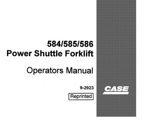 Discover the essential CASE 584, 585, 586 Power Shuttle Forklift Operator’s Manual, designed to enhance your operational efficiency and safety. This comprehensive PDF file serves as a vital resource for both new and experienced operators, providing detailed instructions and guidelines to ensure optimal performance of your forklift.