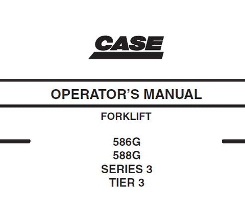 Discover the essential CASE 586G, 588G Series 3 Tire Forklift Operators Manual, available in a convenient PDF format. This comprehensive guide is designed to enhance your operational efficiency and ensure the safe handling of your forklift. With detailed instructions and specifications, you can easily navigate the complexities of your equipment.