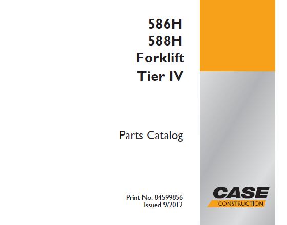 Discover the ultimate resource for maintaining your CASE 586H and 588H Forklifts with our comprehensive Tier IV Parts Catalog Manual. This PDF file is meticulously designed to provide you with detailed diagrams, part numbers, and specifications, ensuring you have everything you need at your fingertips for efficient repairs and maintenance.