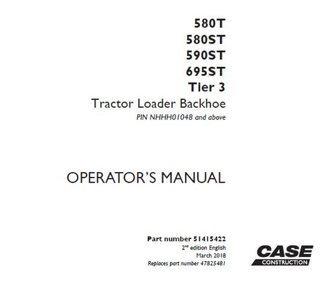 Enhance your operational efficiency with the CASE 580T / 580ST / 590ST / 695ST Tier 3 Tractor Loader Backhoe Operator’s Manual. This comprehensive PDF file is designed to provide you with essential information and guidelines to maximize the performance of your equipment.