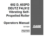 Discover the essential CASE 602D and 602PD Deutz F4L912 Vibrating Self-Propelled Roller Operator’s Manual, available in a convenient PDF format. This comprehensive guide is designed to enhance your operational efficiency and ensure optimal performance of your roller.