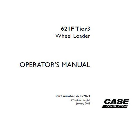 Discover the essential CASE 621F Tier 3 Wheel Loader Operator’s Manual, available in a convenient PDF format. This comprehensive guide is designed to enhance your operational efficiency and ensure you get the most out of your equipment. With detailed instructions and specifications, you can confidently navigate the features and capabilities of your wheel loader.