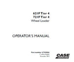 Discover the essential CASE 621F and 721F Tier 4 Wheel Loader Operator's Manual, designed to enhance your operational efficiency and safety. This comprehensive PDF file provides detailed instructions, specifications, and maintenance guidelines tailored specifically for these powerful machines.