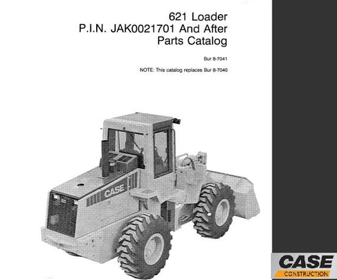 Discover the ultimate resource for maintaining your CASE 621 Loader with our comprehensive Parts Catalog Manual in PDF format. This essential guide provides detailed diagrams and part numbers, ensuring you can easily identify and order the components you need for optimal performance.