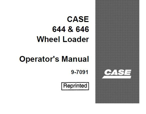 ENHANCE YOUR OPERATIONAL EFFICIENCY WITH THE CASE 644 AND 646 WHEEL LOADER OPERATOR’S MANUAL, NOW AVAILABLE IN A CONVENIENT PDF FORMAT. 