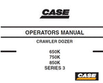 Discover the essential CASE 650K, 750K, and 850K Series 3 Crawler Dozer Operator's Manual, designed to enhance your operational efficiency and ensure optimal performance. This comprehensive PDF file serves as a vital resource for operators, providing detailed instructions and insights into the functionality of your dozer.