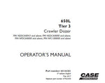Enhance your operational efficiency with the CASE 650L Tier 3 Crawler Dozer Operators Manual, available in a convenient PDF format. This comprehensive guide is designed to provide you with essential information on the dozer's features, maintenance, and troubleshooting, ensuring you get the most out of your equipment.