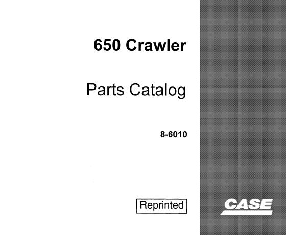 Discover the ultimate resource for your CASE 650 Crawler with our comprehensive Parts Catalog Manual in PDF format. This essential guide provides detailed diagrams and part numbers, ensuring you can easily identify and order the components you need for maintenance and repairs.