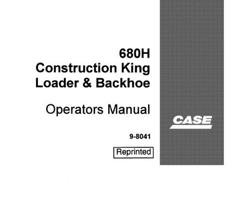 UNLOCK THE FULL POTENTIAL OF YOUR CASE 680H CONSTRUCTION KING LOADER WITH OUR COMPREHENSIVE OPERATOR’S MANUAL IN PDF FORMAT. 