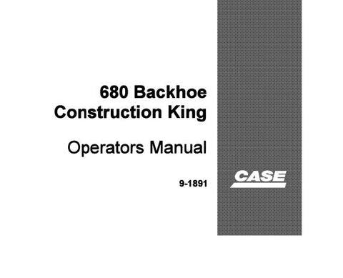 Discover the essential CASE 680 Backhoe Construction King Operator’s Manual, available in a convenient PDF format. This comprehensive guide is designed to enhance your operational efficiency and ensure you get the most out of your backhoe. With detailed instructions and diagrams, it covers everything from basic operations to advanced maintenance techniques