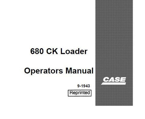 Discover the essential CASE 680 CK Loader Operator’s Manual, available in a convenient PDF format. This comprehensive guide is designed to enhance your operational efficiency and ensure you get the most out of your loader. With detailed instructions and clear illustrations, you’ll have all the information you need at your fingertips.
