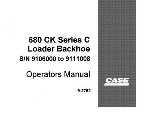 UNLOCK THE FULL POTENTIAL OF YOUR CASE 680 CK SERIES C LOADER BACKHOE WITH OUR COMPREHENSIVE OPERATORS MANUAL IN PDF FORMAT.