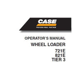 Discover the essential CASE 721E and 821E Tier 3 Wheel Loader Operators Manual, available in a convenient PDF format. This comprehensive guide is designed to enhance your operational efficiency and ensure the longevity of your equipment. With detailed instructions and specifications, you can confidently navigate the features and functions of your wheel loader.