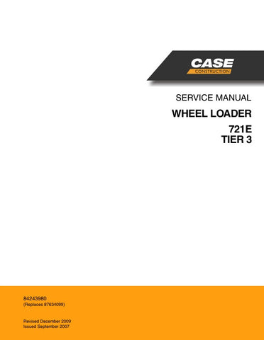 Unlock the full potential of your CASE 721E Tier 3 Wheel Loader with the comprehensive Service Manual (84243980) in PDF format. This essential guide provides detailed insights into maintenance, troubleshooting, and repair procedures, ensuring your equipment operates at peak performance. With easy navigation and clear illustrations, you can quickly find the information you need to keep your loader running smoothly and efficiently. Invest in this invaluable resource today and enhance the longevity and reliabi