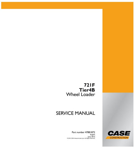 The CASE 721F (Tier 4B) Wheel Loader Service Manual (Part Number: 47881872) is an essential resource for maintaining the performance and longevity of your equipment. This comprehensive manual provides detailed instructions, diagrams, and specifications tailored specifically for the CASE 721F model, ensuring you have the right information at your fingertips.