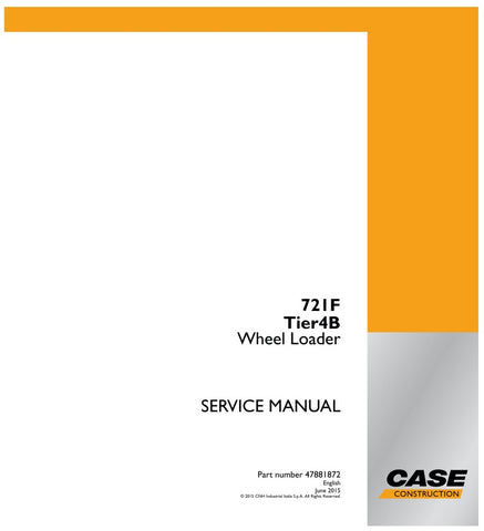 Enhance your maintenance capabilities with the CASE 721F (TIER4B) Wheel Loader Service Manual (Part Number: 47881872). This comprehensive PDF file is designed to provide you with detailed insights into the operation, troubleshooting, and repair of your wheel loader, ensuring optimal performance and longevity. With easy navigation and clear illustrations, this manual is an essential resource for both seasoned technicians and DIY enthusiasts, empowering you to tackle any service task with confidence. Don't mi