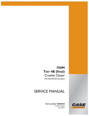 Enhance your maintenance capabilities with the CASE 750M Tier 4B (Final) Crawler Dozer Service Manual (48080038) in PDF format. This comprehensive guide provides detailed insights into the operation, troubleshooting, and repair of your dozer, ensuring optimal performance and longevity. With easy navigation and clear illustrations, you can quickly access essential information to keep your equipment running smoothly. Invest in this invaluable resource to minimize downtime and maximize productivity on your job