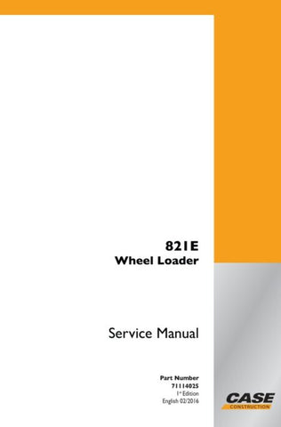 Unlock the full potential of your CASE 821E Wheel Loader with the comprehensive Service Manual (71114025) in PDF format. This essential guide provides detailed instructions, schematics, and troubleshooting tips to ensure optimal performance and maintenance of your equipment. With easy navigation and clear illustrations, you can quickly access the information you need to keep your loader running smoothly and efficiently. Invest in this invaluable resource today and enhance the longevity and reliability of yo