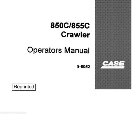 ENHANCE YOUR OPERATIONAL EFFICIENCY WITH THE CASE 850C AND 855C CRAWLER OPERATOR’S MANUAL, AVAILABLE IN A CONVENIENT PDF FORMAT.