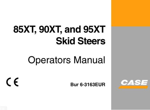 ENHANCE YOUR OPERATIONAL EFFICIENCY WITH THE CASE 85XT, 90XT, AND 95XT SKID STEER OPERATOR’S MANUAL IN PDF FORMAT. 