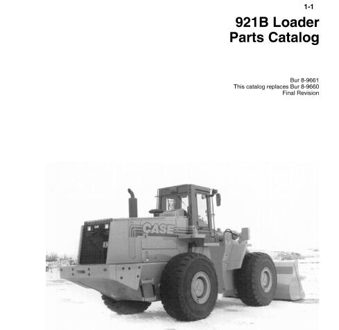 Discover the ultimate resource for maintaining your CASE 921B Loader with our comprehensive Parts Catalog Manual in PDF format. This essential guide provides detailed diagrams and part numbers, ensuring you can easily identify and order the components you need for optimal performance.