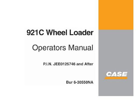 UNLOCK THE FULL POTENTIAL OF YOUR CASE 921C WHEEL LOADER WITH THE COMPREHENSIVE OPERATOR’S MANUAL, AVAILABLE IN A CONVENIENT PDF FORMAT. 