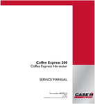 Enhance your maintenance capabilities with the CASE COFFEE EXPRESS 200 HARVESTER SERVICE MANUAL (48025811A) in PDF format. This comprehensive guide provides detailed instructions and diagrams to ensure your harvester operates at peak performance. With easy navigation and clear information, you can quickly troubleshoot issues, perform routine maintenance, and maximize the lifespan of your equipment. Invest in this essential resource to keep your harvester running smoothly and efficiently, ensuring you get 