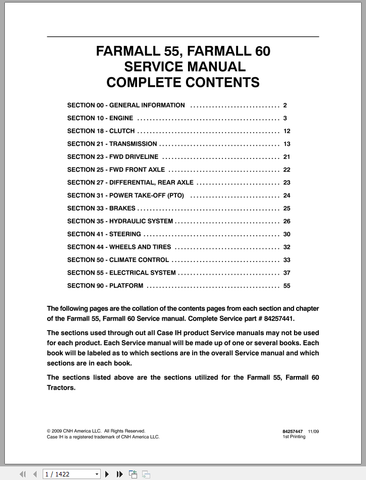 Unlock the full potential of your CASE Compact Tractor Farmall 55 and 60 with our comprehensive Service