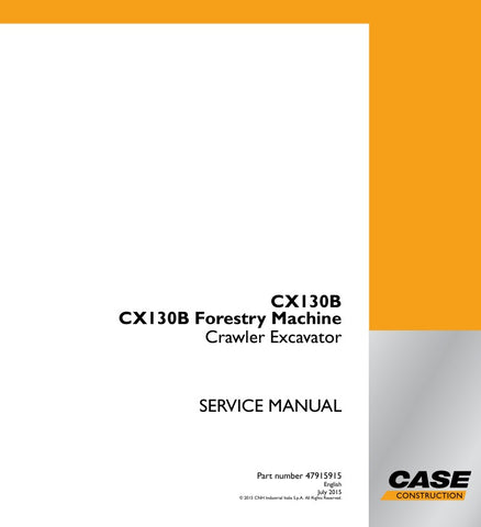 Unlock the full potential of your CASE CX130B Forestry Machine with the comprehensive Crawler Excavator Service Manual (PDF File - 47915915). This essential guide provides detailed insights into maintenance, troubleshooting, and repair procedures, ensuring your equipment operates at peak performance. With easy-to-follow instructions and clear diagrams, you can confidently tackle any service task, prolonging the life of your machine and maximizing productivity on the job site. Don't miss out on this invaluab