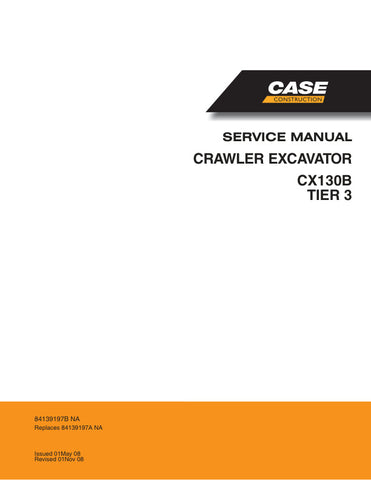 Unlock the full potential of your CASE CX130B Tier 3 Hydraulic Excavator with the comprehensive Service Manual (84139197B) in PDF format. This essential guide provides detailed instructions, schematics, and troubleshooting tips to ensure optimal performance and maintenance of your equipment. With easy navigation and clear illustrations, you can quickly find the information you need to keep your excavator running smoothly and efficiently. Invest in this invaluable resource today and enhance the longevity and