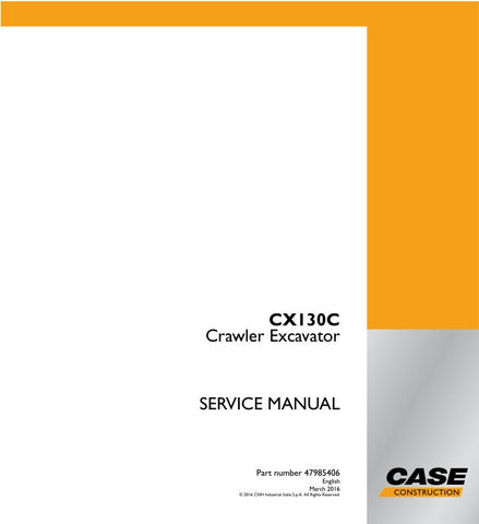 Discover the ultimate resource for maintaining your CASE CX130C Crawler Excavator with the comprehensive Service Manual (Part Number: 47985406). This essential guide is designed to provide you with detailed instructions, diagrams, and troubleshooting tips to ensure your excavator operates at peak performance.