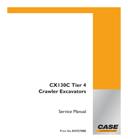 Unlock the full potential of your CASE CX130C Tier 4 Crawler Excavator with the comprehensive Service Manual (Part Number: 84592788B) in PDF format. This essential guide provides detailed maintenance procedures, troubleshooting tips, and specifications to ensure your excavator operates at peak performance. With easy navigation and clear illustrations, this manual is designed for both seasoned professionals and DIY enthusiasts, making it an invaluable resource for keeping your equipment in top shape. Invest 